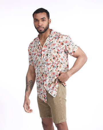 Camisa hawaiana floral