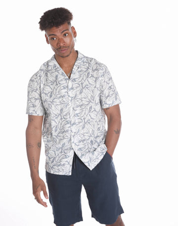 Camisa de algodón hawaiana de Panamá