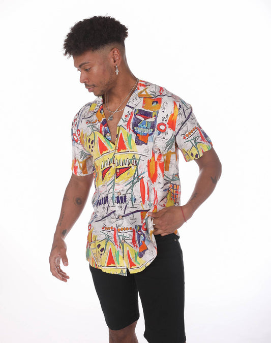 Camisa hawaiana pintura