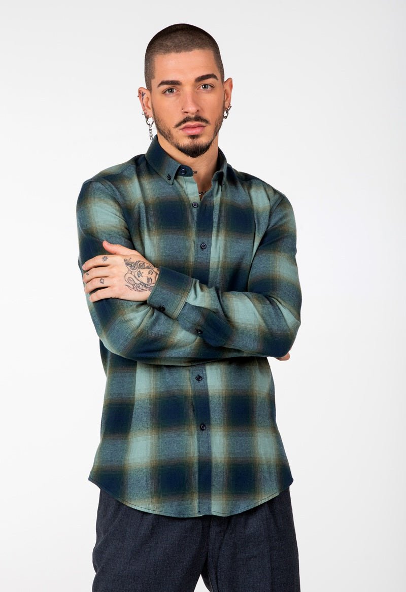 Camisa best sale franela verde